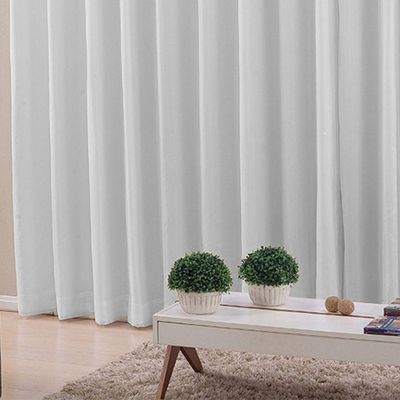 Cortina 4,00x2,50 Sala Quarto Cozinha Blackout Corta Luz Cor:gelo