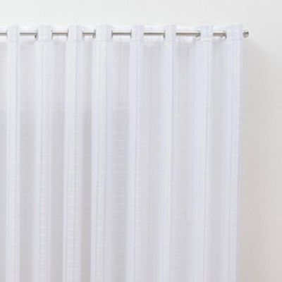 Cortina 6,00x2,60 Sala Quarto Cozinha Voil Forro Blackout Cor:xadrez Branco