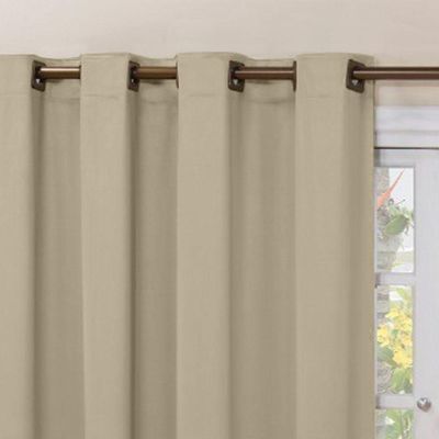 Cortina 2,80x1,30 Sala Quarto Cozinha Blackout Corta Luz Cor:bege