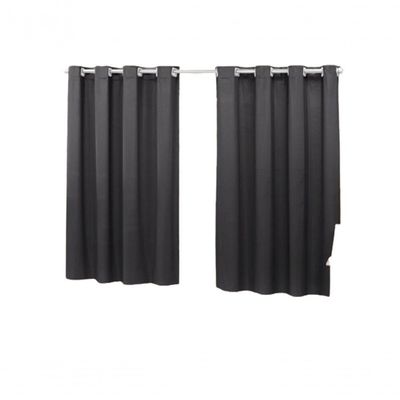 Cortina 2,80x1,30 Sala Quarto Cozinha Blackout Corta Luz Cor: Preto