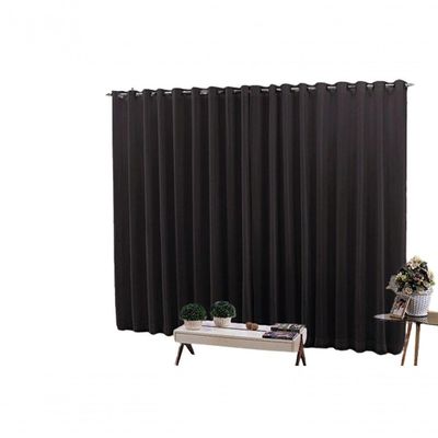 Cortina 6,00x2,60 Sala Quarto Cozinha Voil Forro Blackout Cor: Preto