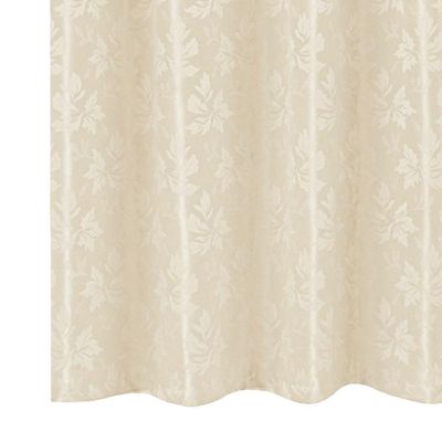 Cortina 5,00x2,50 Sala Quarto Cozinha Varão Tecido Jacquard Cor:pérola