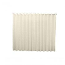 Cortina 3,00x2,60 Sala Quarto Cozinha Varão Tecido Jacquard Cor:pérola