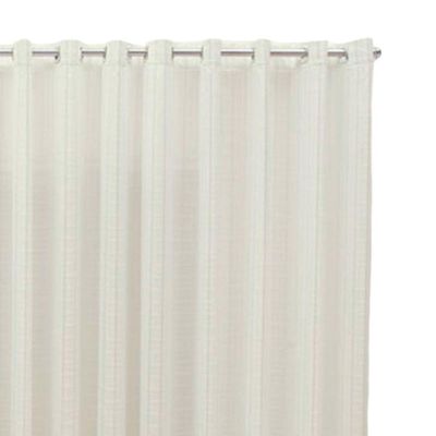 Cortina 2,80x1,80 Sala Quarto Cozinha Varão Voil Microfibra Cor:xadrez Pérola