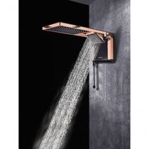 Chuveiro Lorenzetti Acqua Duo Ultra Eletrônico Preto/rose Gold 220v