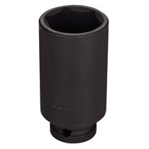 Soquete De Impacto Sextavado Longo Em Aço Cromo Molibdênio 30 Mm - Encaixe 1/2'' Pro