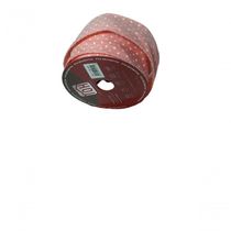 Fita Decorativa Rosa Com Poá Ft019
