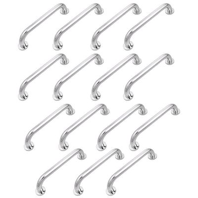 Alça De Apoio Barra 30cm Inox Kit 15 Uni Suporte Idoso Banheiro Box Corrimao Acessibilidade