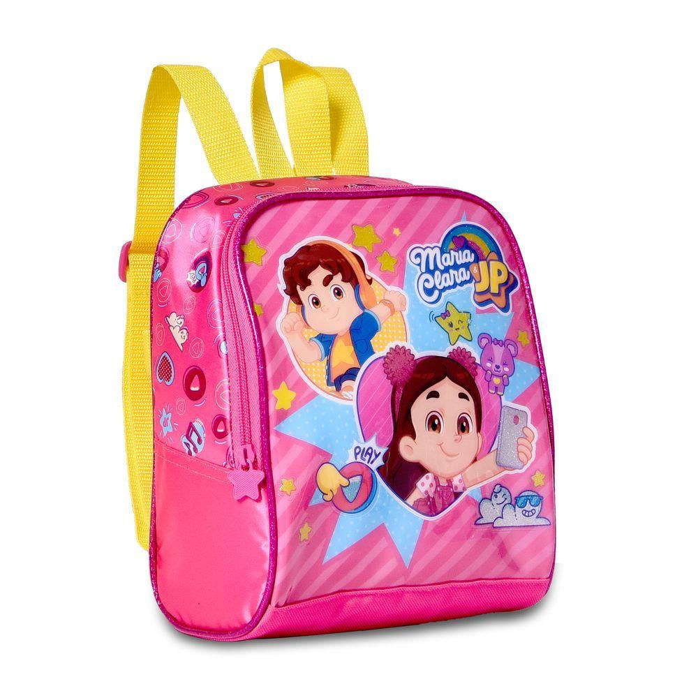 Kit Mochila Carrinho Com Lancheira Térmica Maria Clara E Jp