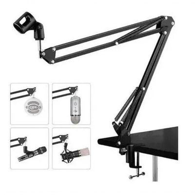 Braço Articulado Suporte De Mesa Aço Para Microfone