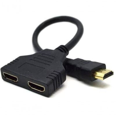 Cabo Duplicador Hdmi Em Y - 1 Entrada 2 Saidas Splitter 1x2