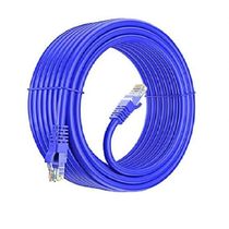 Cabo De Rede Plus Cable Pc Eth5e Patch Cord Cat5e Azul 30 Metros