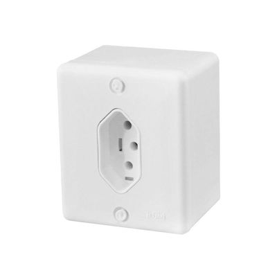 Tomada Sobrepor 250v 10a 63140 Ilumi Branco - 250v