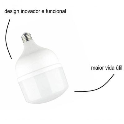 Lâmpada Ultra Led Alta Potência E27 6500k Branco Frio 50w