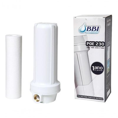 Filtro Para Caixa D'água Poe Bbi + 2 Refis + Chave + Suporte