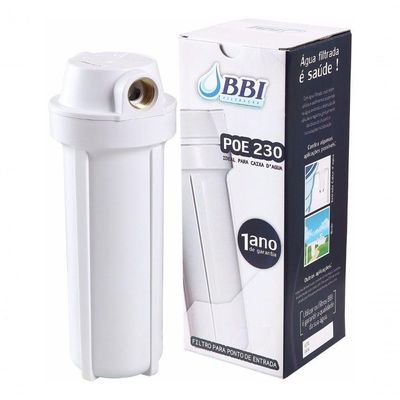 Filtro Para Caixa D'água Poe Bbi + 2 Refis + Chave + Suporte