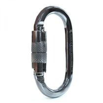 Mosquetão Sideup Aço Oval Trava Automática 25kn Cromado
