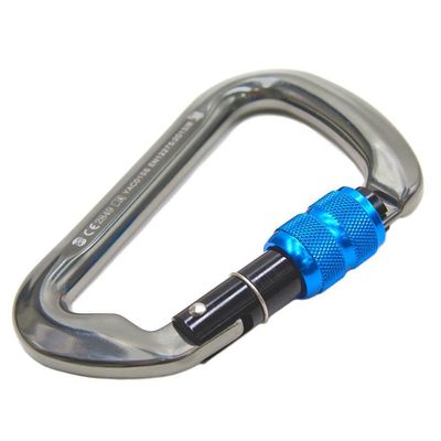 Mosquetão Sideup Aluminio D Trava Rosca Keylock 30kn Ce Nbr