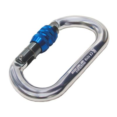 Mosquetão Sideup Alumínio Oval Trava Rosca 25kn Ce En Nbr
