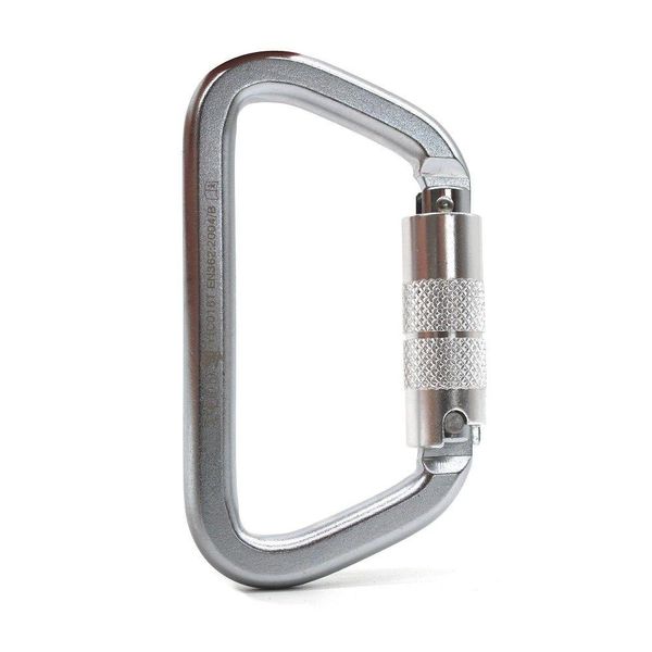 Mosquetão Aço 50kn D Automático Tripla Trava Sideup Ce En