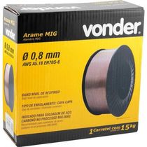 Arame Para Solda Mig 0,8mm 15kg - Vonder