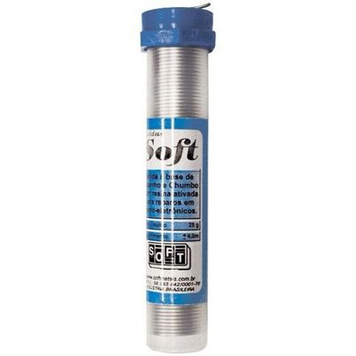 Solda Em Fio 1,0mm Resinado Em Tubete - Soft