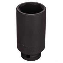 Soquete De Impacto Sextavado Longo Em Aço Cromo Molibdênio 1'' - Encaixe 1/2'' Pro