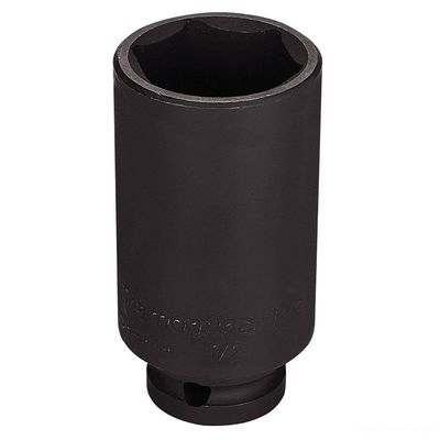 Soquete De Impacto Sextavado Longo Em Aço Cromo Molibdênio 1'' - Encaixe 1/2'' Pro