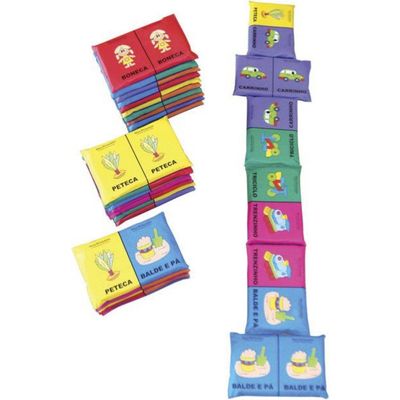 Dominó Gigante Espuma 28 Peças Meus Brinquedos