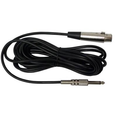 Microfone com Fio Dinâmico Profissional Performance Sound Preto