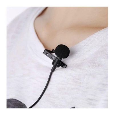 Mini Microfone De Lapela Com Presilha Omnidirecional