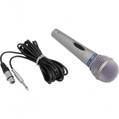 Microfone Profissional Com Fio 5 Metros Mc-200
