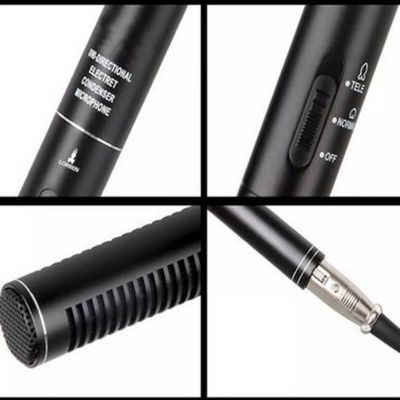 Microfone Shotgun Super Unidirecional Ultra-cardióide Lorben