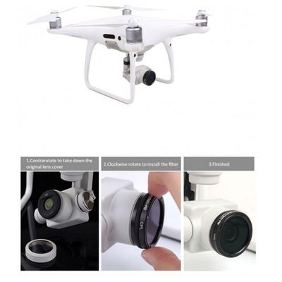 Filtro ND 8 para Drone DJI Phantom 4 Pro /Pro+ e 4 Advanced /Advanced+