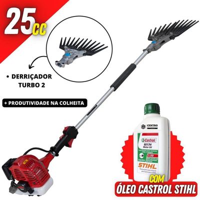 Derriçadeira Kawashima Para Cafezais + óleo Castrol Stihl 2t