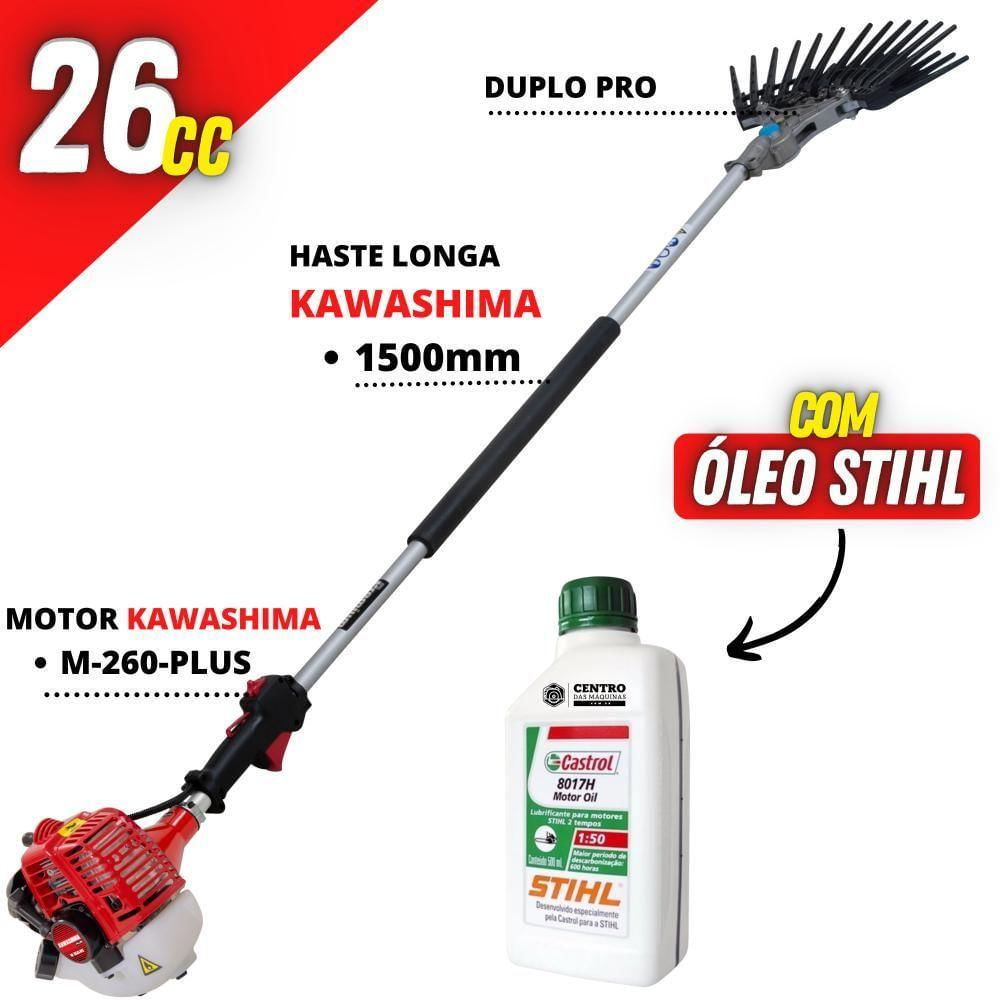 Derriçadeira Com Braço Longo Kawashima + óleo Castrol Stihl