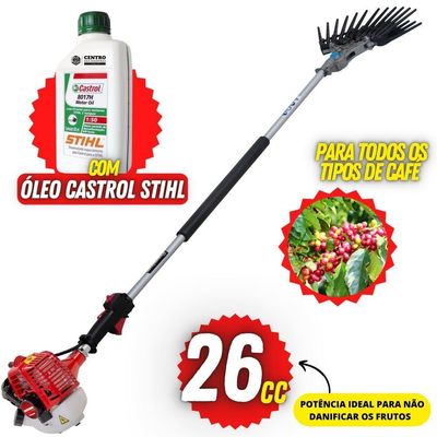 Derriçadeira De Garra Dupla Kawashima + 01óleo Castrol Stihl