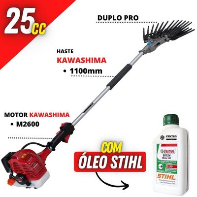 Derriçadeira Garra Dupla Kawashima Com óleo Castrol Stihl 2t
