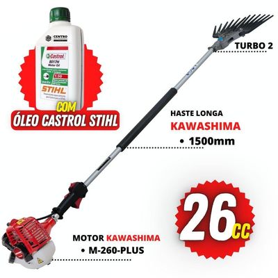 Derriçadeira Kawashima Kwd2610t2l Com óleo 2t Castrol Stihl