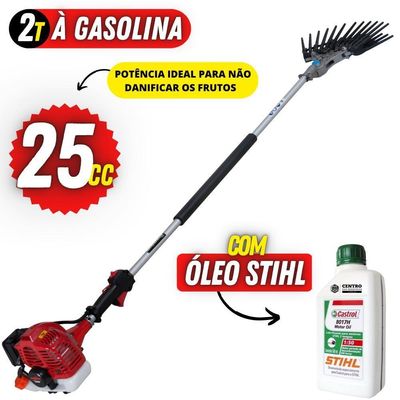 Derriçadeira Mãozinha Dupla Kawashima + óleo Castrol Stihl
