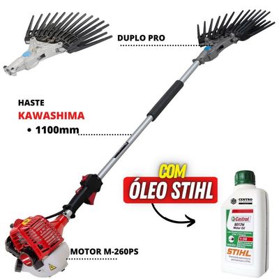 Derriçadeira Kawashima Mãozinha Dupla + 01 óleo Castrol Stihl