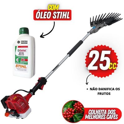 Derriçadeira Mãozinha Dupla Kawashima + óleo Castrol Stihl