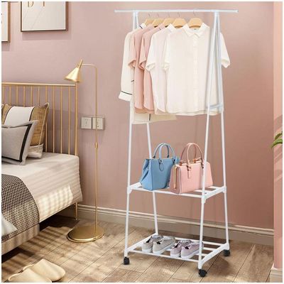 Arara Roupas Sapatos Organizador C Rodas Multifuncoes Closet