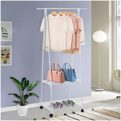 Arara Roupas Sapatos Organizador C Rodas Multifuncoes Closet