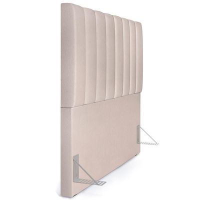 Kit Cabeceira Casal 140cm E Calçadeira Recamier Baú Cru