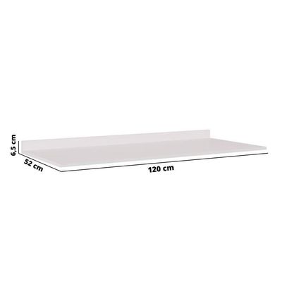 Tampo Poquema Balcão 120cm Branco