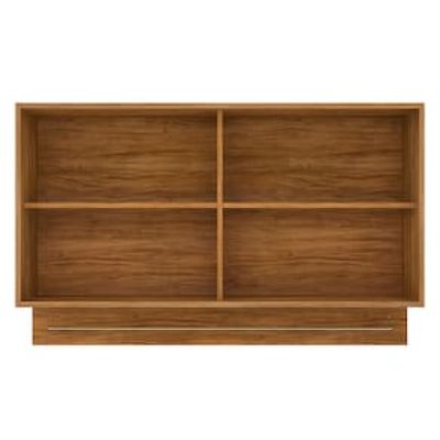 Armário Aéreo Bartira Amazonita com 2 Portas Marrom Cacau