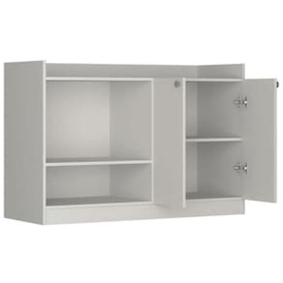 Balcão Micro-ondas Nova Móbile Classic com 2 Portas e 2 Prateleiras Branco
