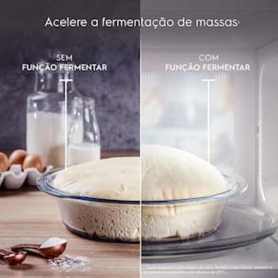 Forno de Micro-ondas Electrolux Efficient ME36B com Funções Fermentar e Manter Aquecido Branco - 36 L Branco / 110