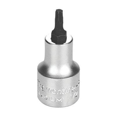 Soquete Em Aço Cromo Vanádio Ponta Trafix T25 - Encaixe 1/2" Tramontina Pro Tramontina